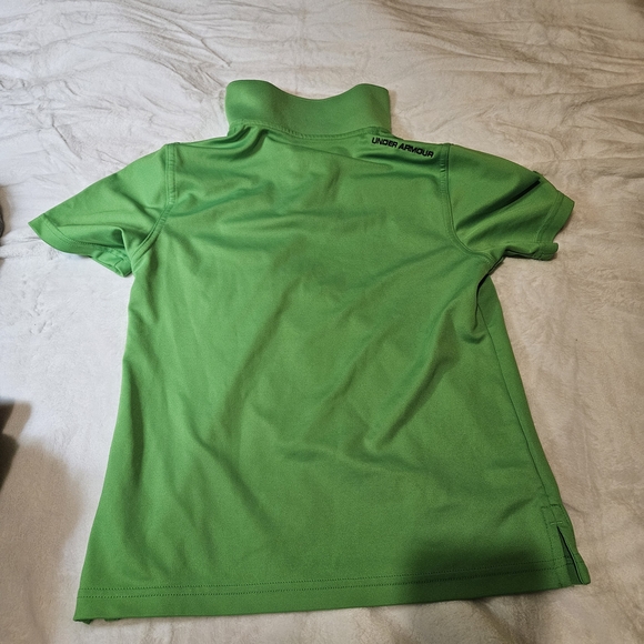 Under Armour Kids Bright Green Polo - Picture 3 of 3